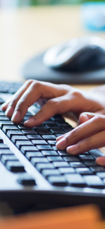 A person with a calculator